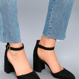 2 Pairs of Suede Heels $30 Ellarose Lulus